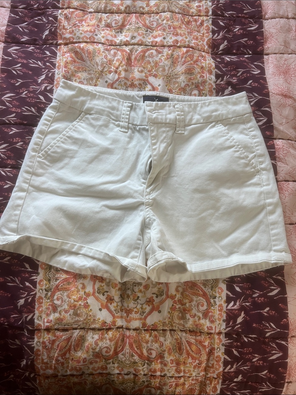 American Eagle Outfitters White Women's Cotton Shorts